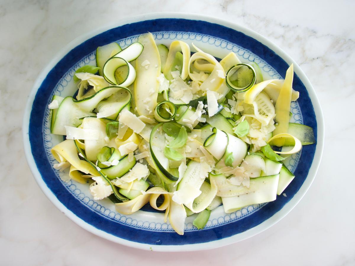 Raw Summer Squash Salad