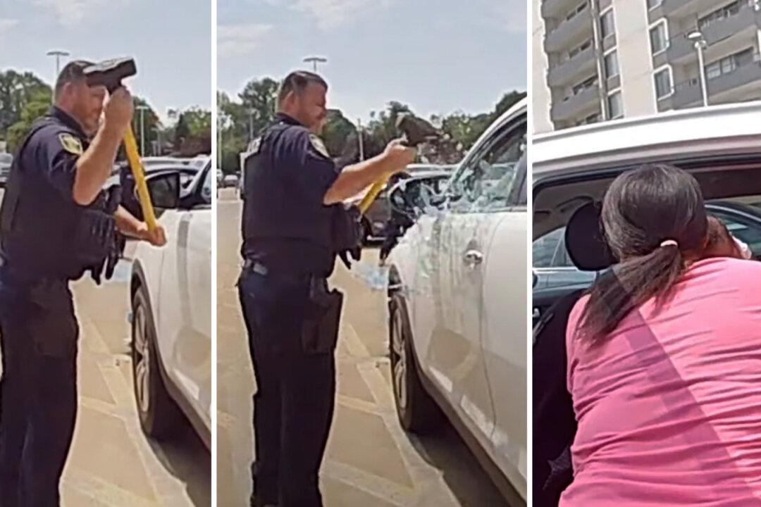 Mom Accidentally Locks Baby in Hot Car With Keys, Calls Police Who Smash Window to Save Her