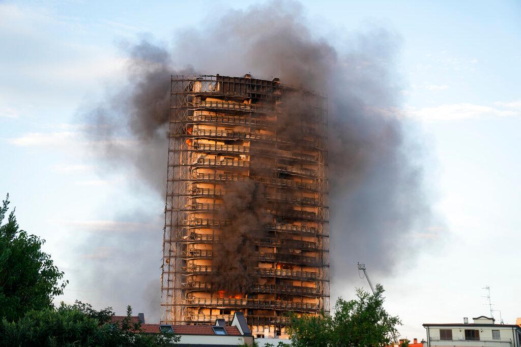 Cladding Questions Arise in Milan’s 20-Story Building Blaze