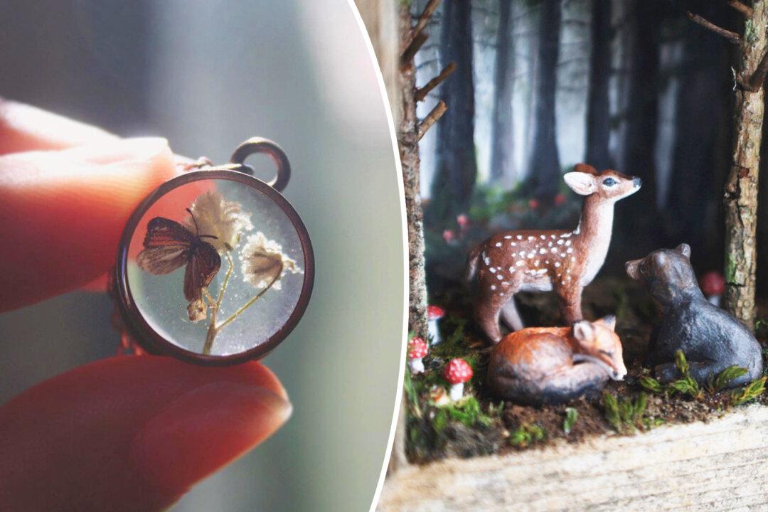 Photos: Miniature Artist Creates Fairytale Worlds With Wildlife Scenes and Wearable Jewelry