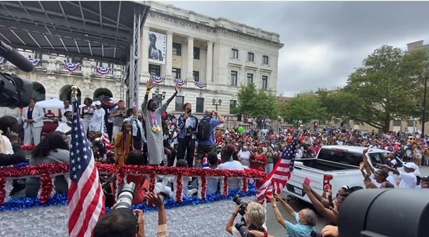 New Jersey Held Parade for Olympic Gold Medalist Athing Mu