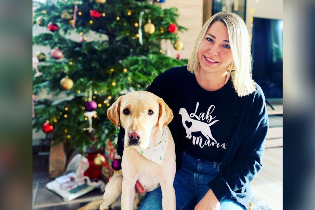 Dog Trained to Detect When Diabetic Owner’s Blood Sugar Is Amiss—Boops Her Leg to Warn Her