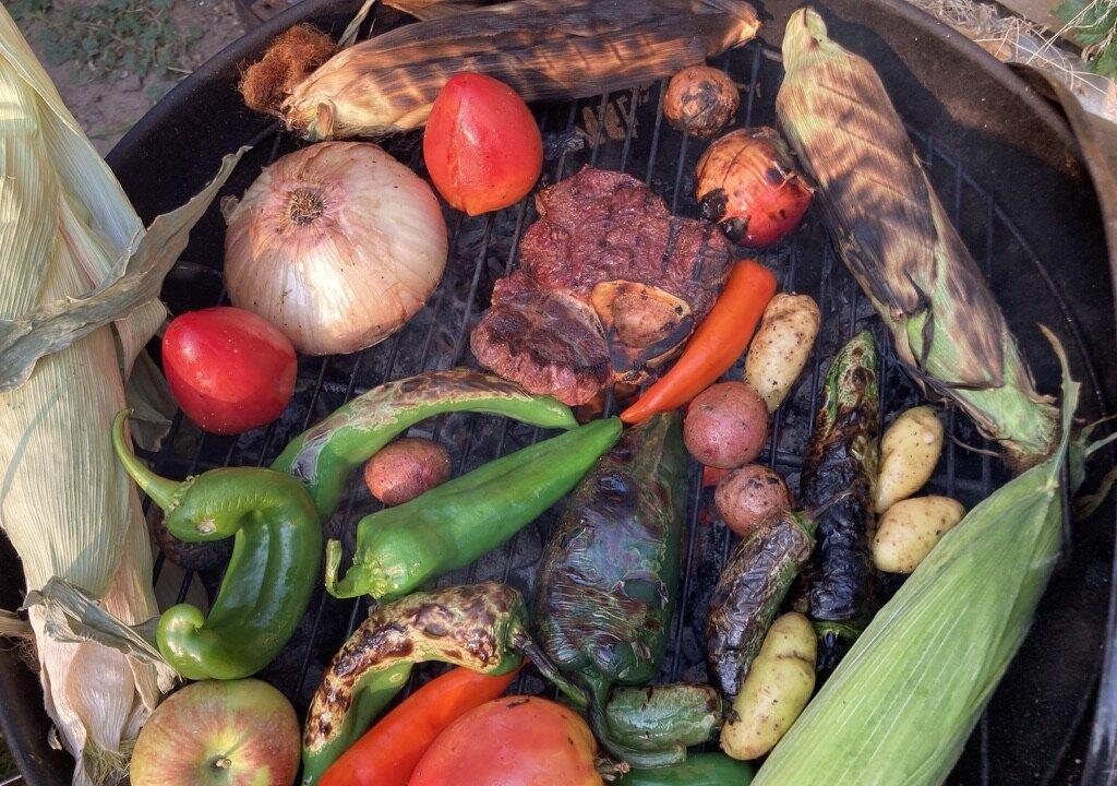 Green Chile on the Grill