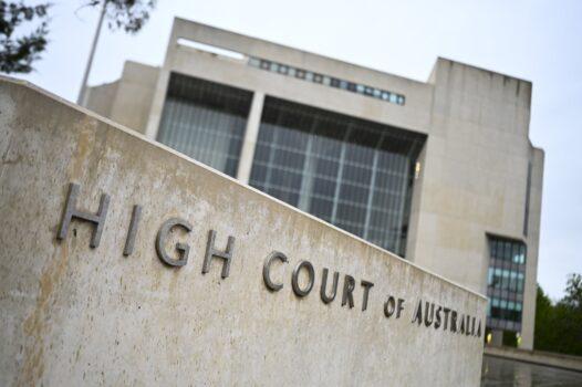 A general view of the High Court of Australia in Canberra, Australia, on Nov. 5, 2020. (AAP Image/Lukas Coch)