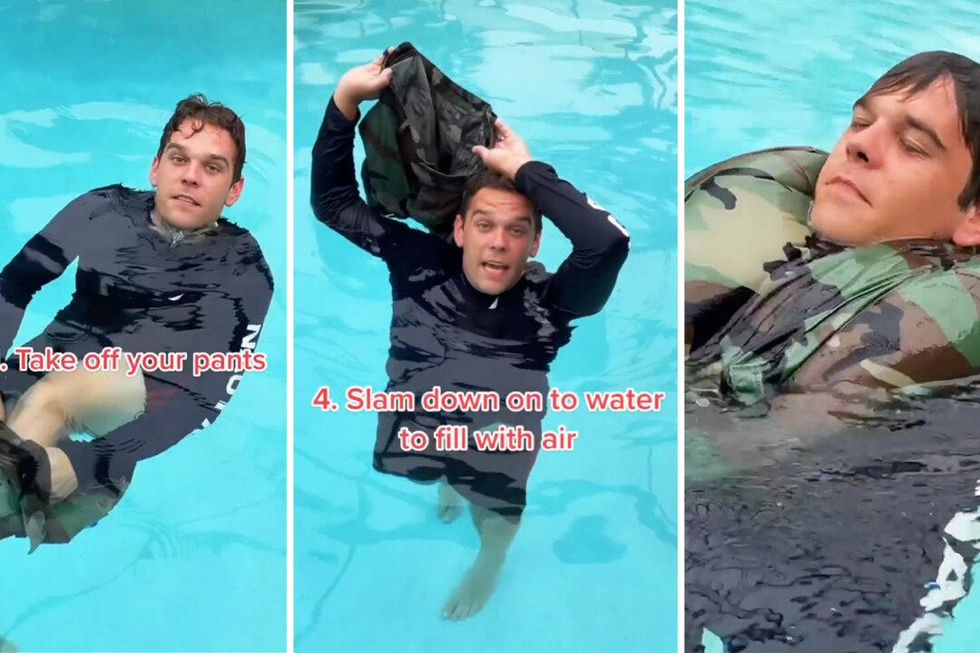 VIDEO: Former Royal Dutch Marine Reveals Ocean Survival Hack—Makes Life Preserver out of His Pants