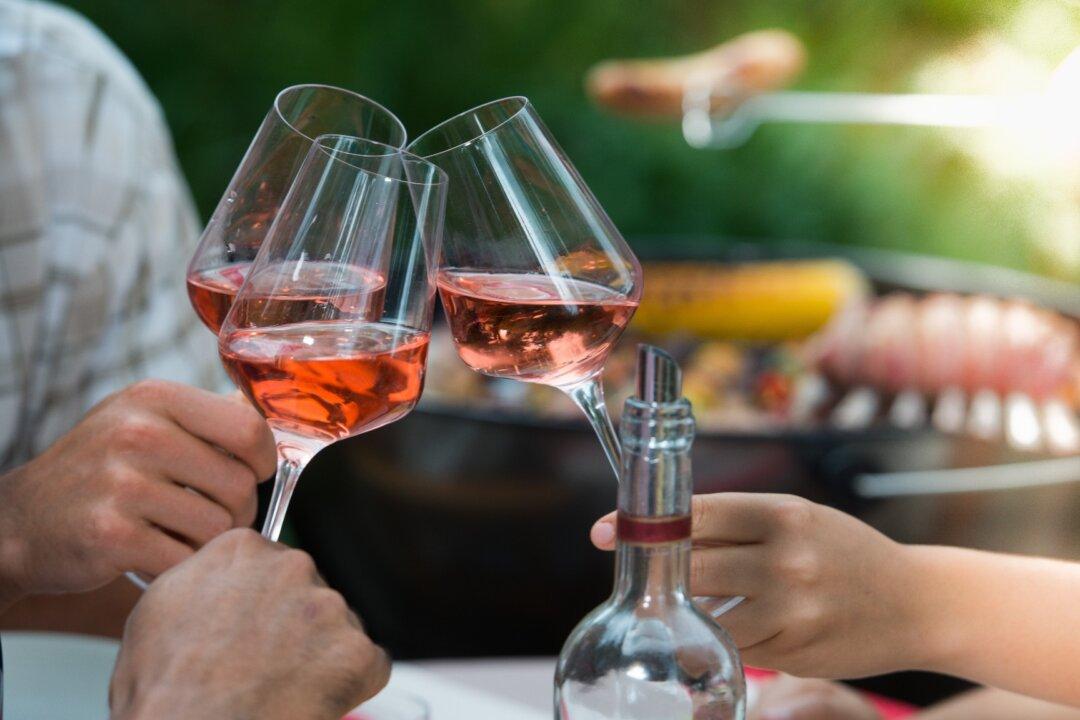 Wine and Grilled Food