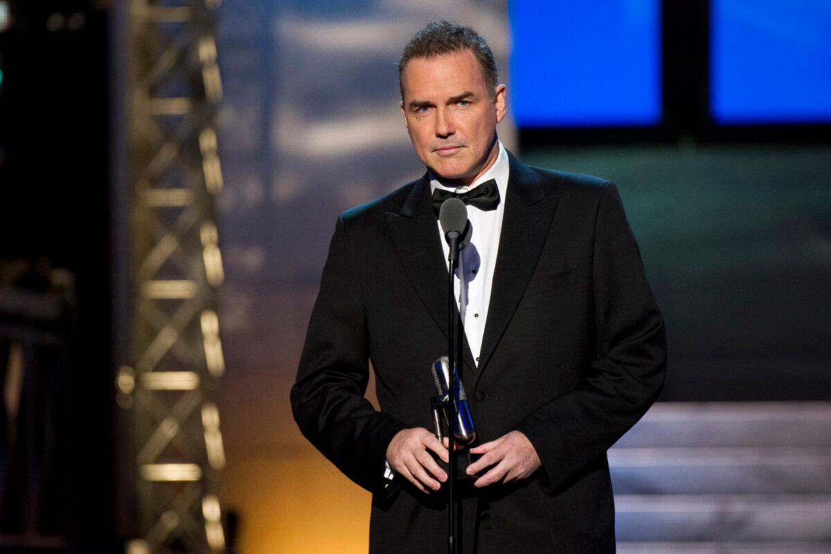 Comedian-actor Norm Macdonald appears onstage at The 2012 Comedy Awards in New York on April 28, 2012. (Charles Sykes/AP Photo)