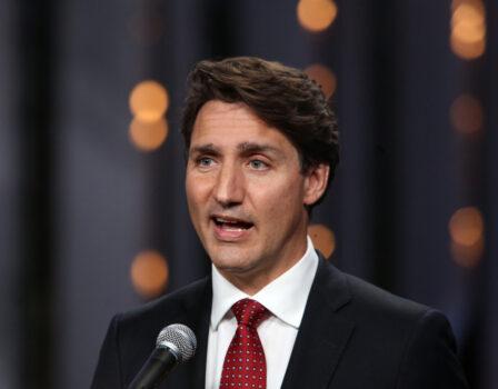 Liberal Leader Justin Trudeau speaks to the media following the federal election English-language Leaders debate in Gatineau, Que., on Sept. 9, 2021. (The Canadian Press/Fred Chartrand)