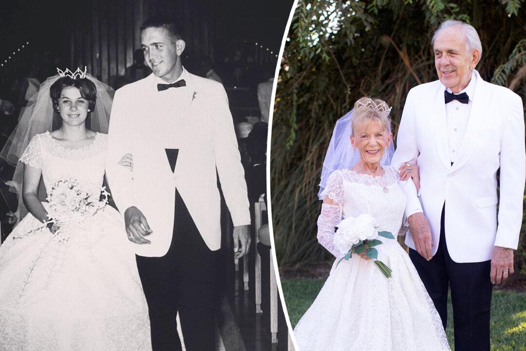 Air Force Veteran and His Wife Celebrate 59 Years of Marriage, Recreate Wedding Photos