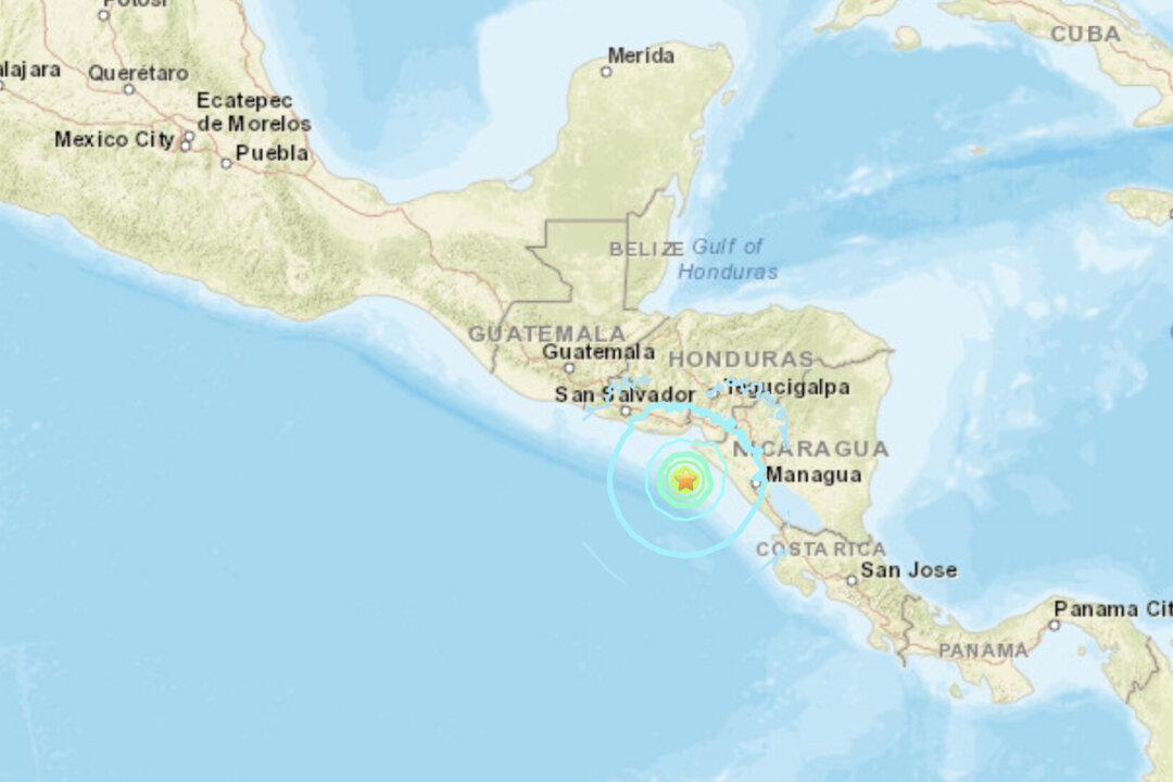 Magnitude-6.5 Earthquake Recorded Off Coast of Nicaragua