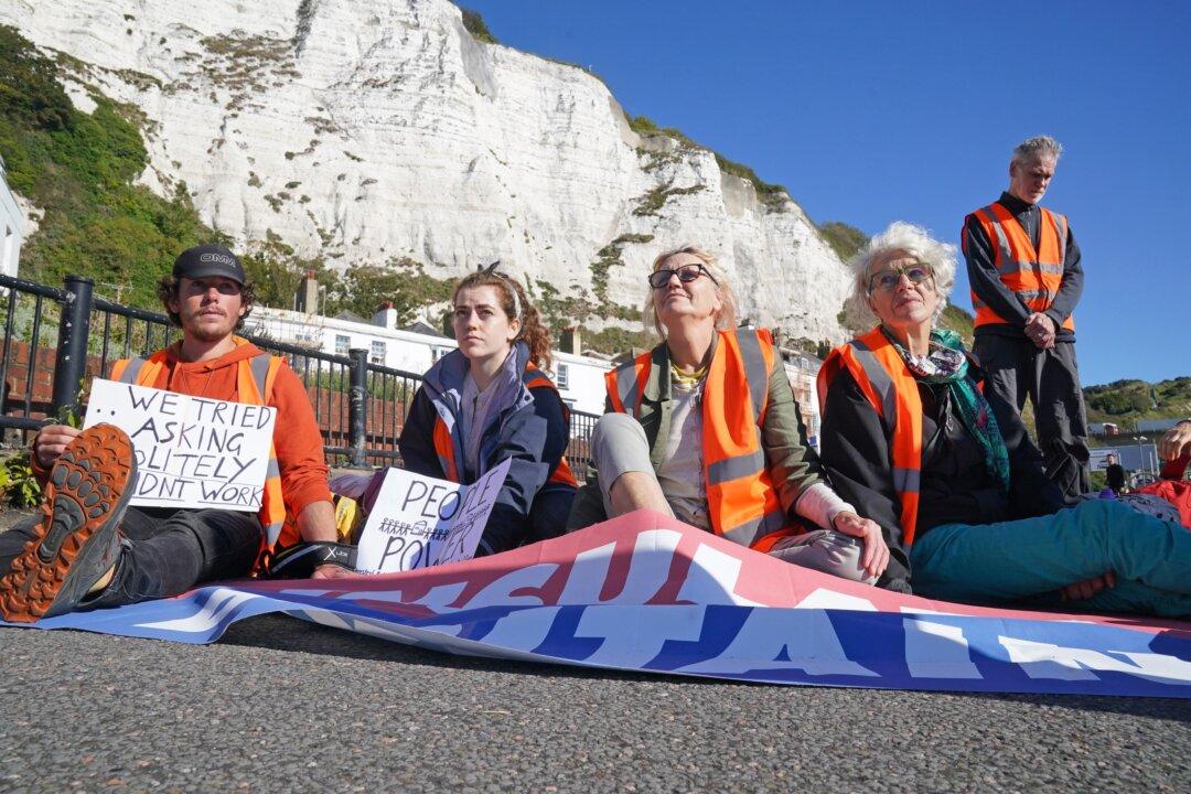 Climate Group Insulate Britain Blocks Europe’s Busiest Ferry Port