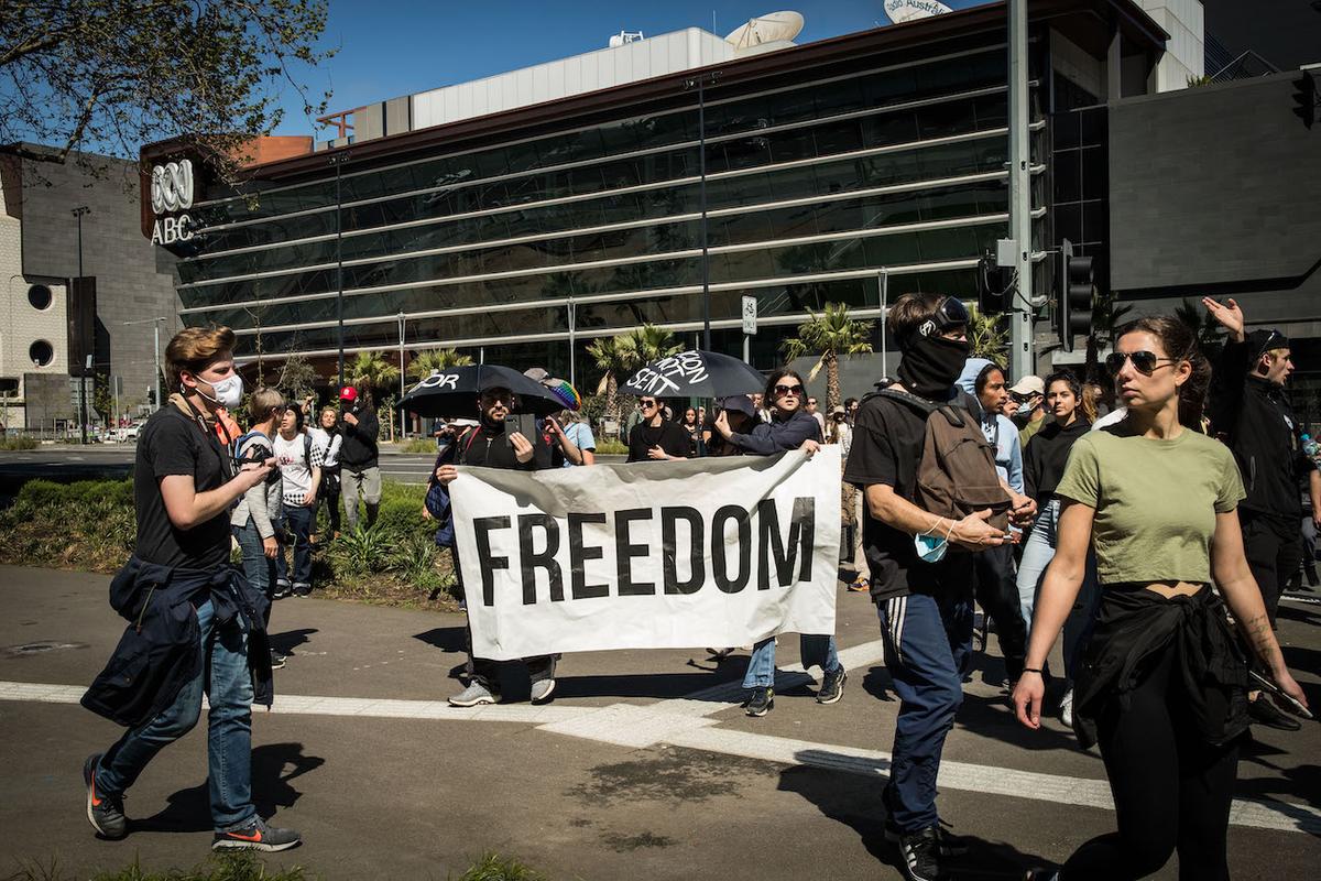 Australians Protest in Melbourne as New Sweeping Vaccine Mandate Announced