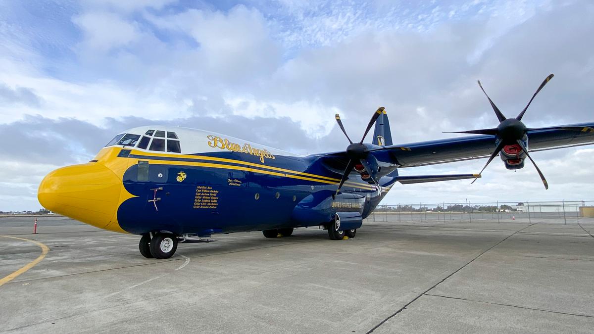 Blue Angels Pilot Flies ‘Fat Albert’ for 75th Anniversary