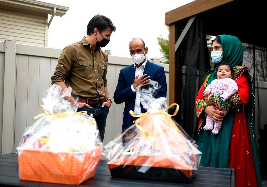 Trudeau Marks Start of Thanksgiving by Meeting Afghan Refugee Family