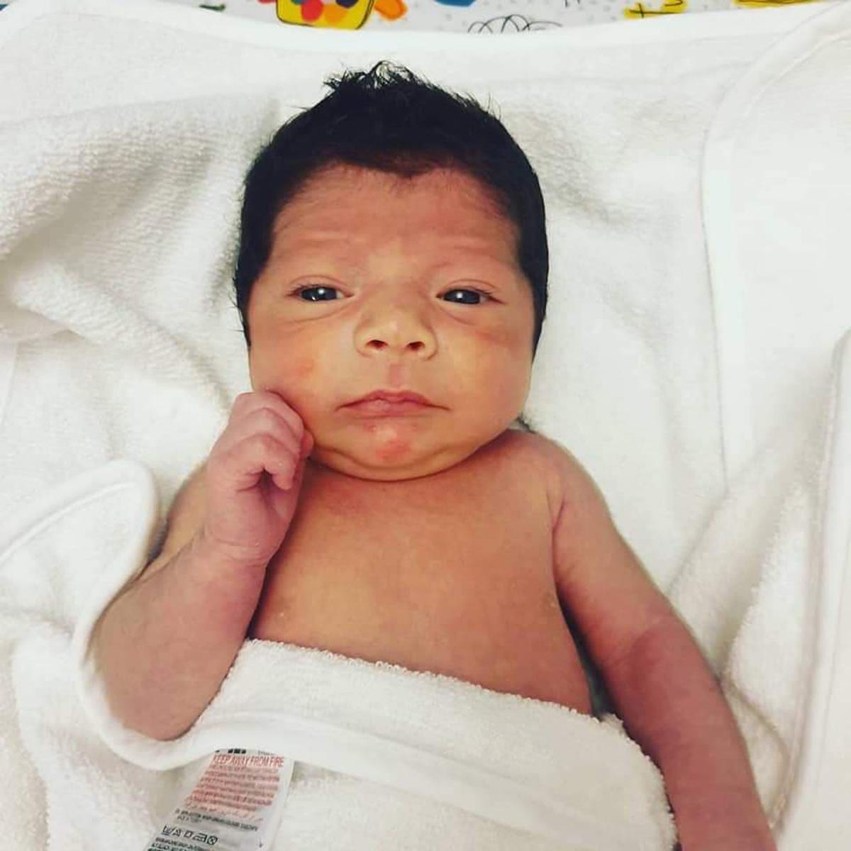 Reign aged 1 week. (Courtesy of Caters News)