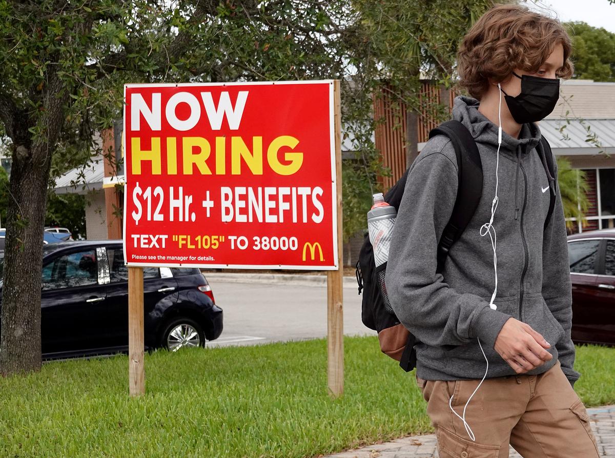 Job Openings Fall From Record High But Stay Elevated as Business Hiring Woes Persist