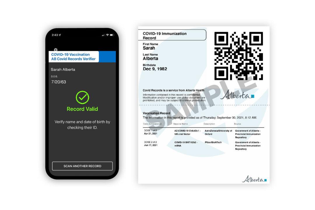 Alberta Introduces New Vaccine Passport App