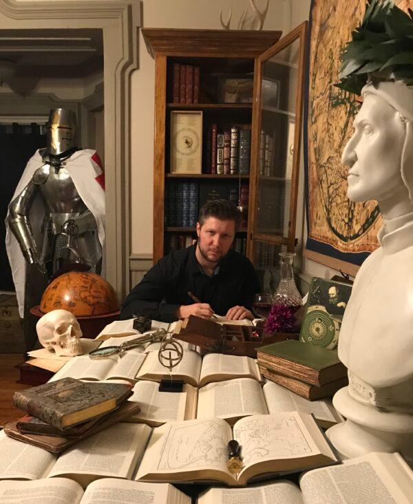 Andrew Benson Brown in his library. (Courtesy of Andrew Benson Brown)