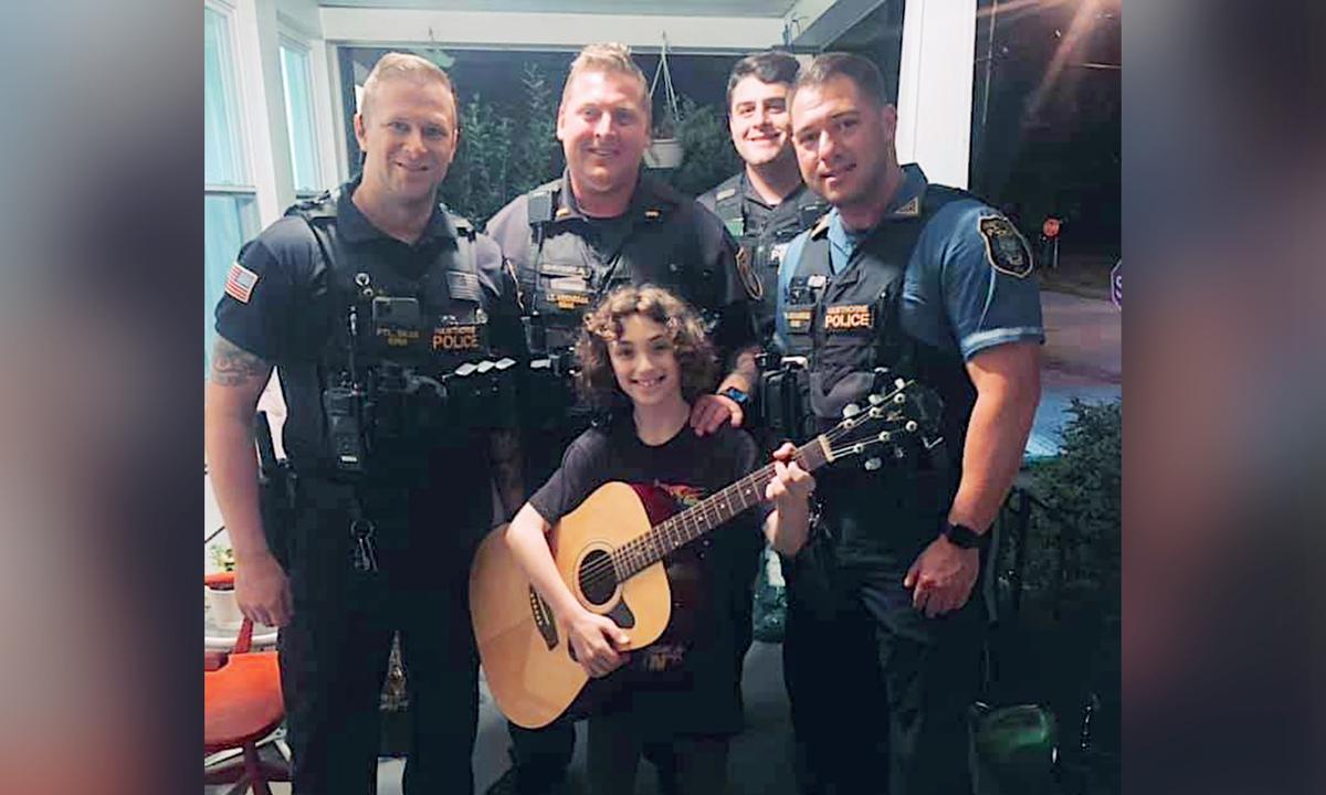 Boy Bereft After Bullies Smash His Guitar—Until NJ Police Officer Gifts His Own as Replacement