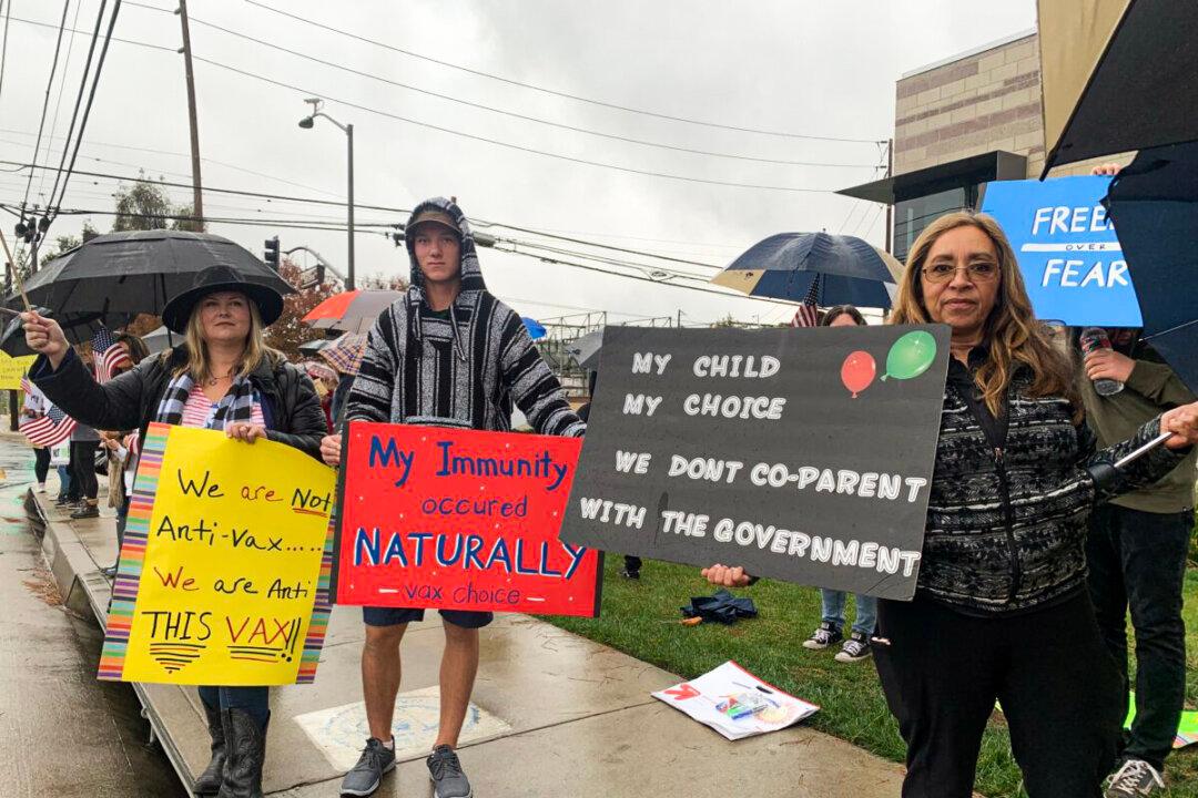 Southern Californians Join Statewide Walkout to Protest School Vaccine Mandate