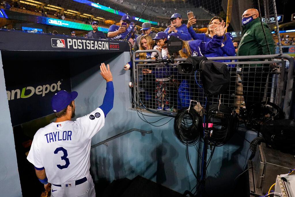 Dodgers Overwhelm Braves 11-2 With Taylor’s Historic 3 Homers Staving Off Elimination