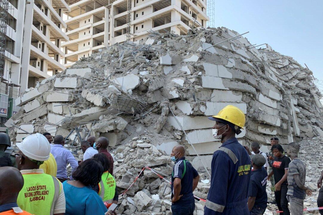 Rescuers Search for Survivors After 10 Killed in Lagos Building Collapse