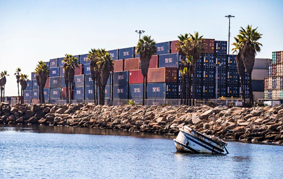 Empty Containers Stacking Up at Ports