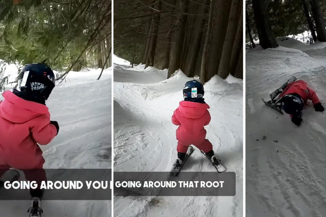 Anti-Coddling Mountain-Life Dad Lets Skiing 3-year Old Tumble; Now She’s a ‘Little Ripper’ on Slopes