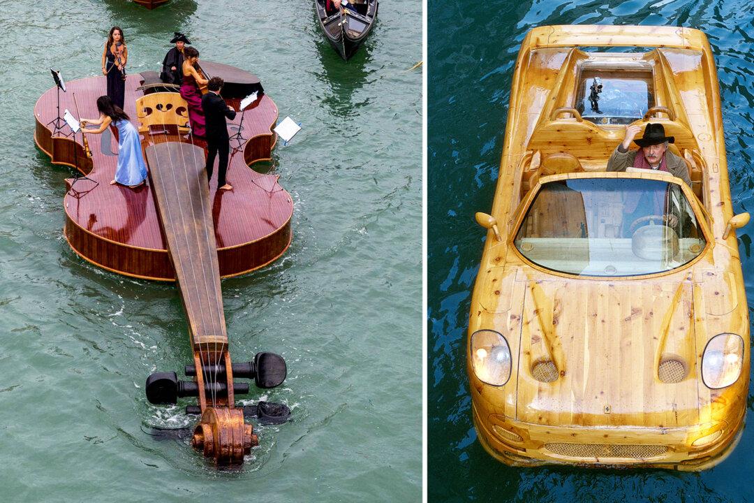 Sculptor, 78, Crafts Giant ‘Floating Artworks’ to Share Joy and Hope: ’Be True to Yourself’