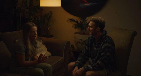 Elizabeth (Taylor Karin) and her leftist boyfriend in “A Good Cop.” (NTD Productions)
