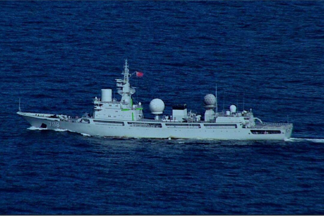 Chinese Spy Ship Spotted Off Australia’s Coast for 3 Weeks