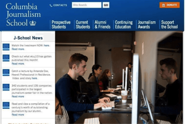 Adam Molon as a student at Columbia University’s School of Journalism. (Screenshot)