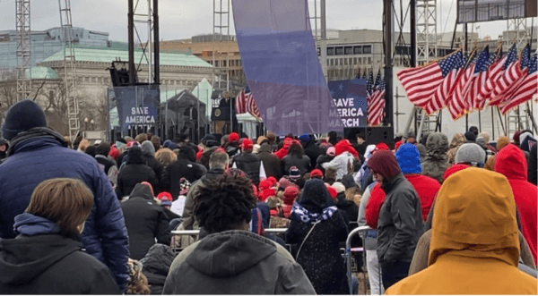 President Donald Trump’s speech at the Ellipse in Washington, DC on Jan. 6, 2021. (Courtesy of Adam Molon)