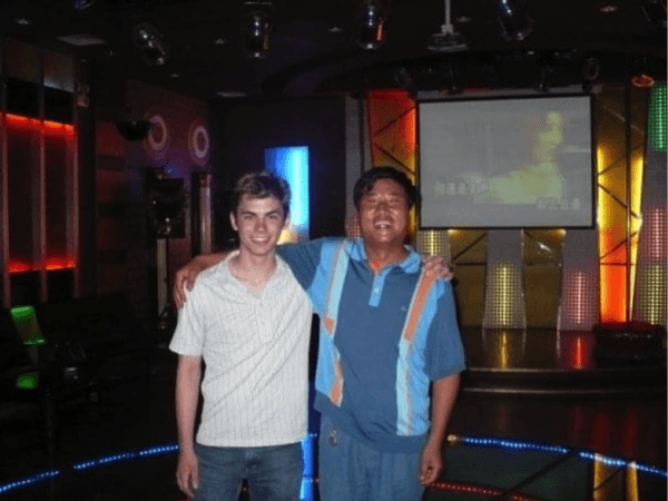 Adam Molon with a local official in China’s Shanxi province in 2007. (Courtesy of Adam Molon)