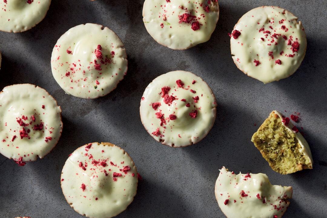 Pistachio-Matcha Financiers