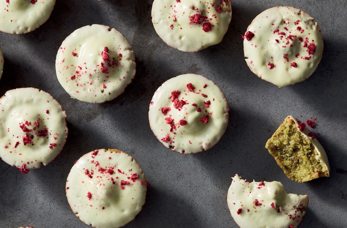 Pistachio-Matcha Financiers