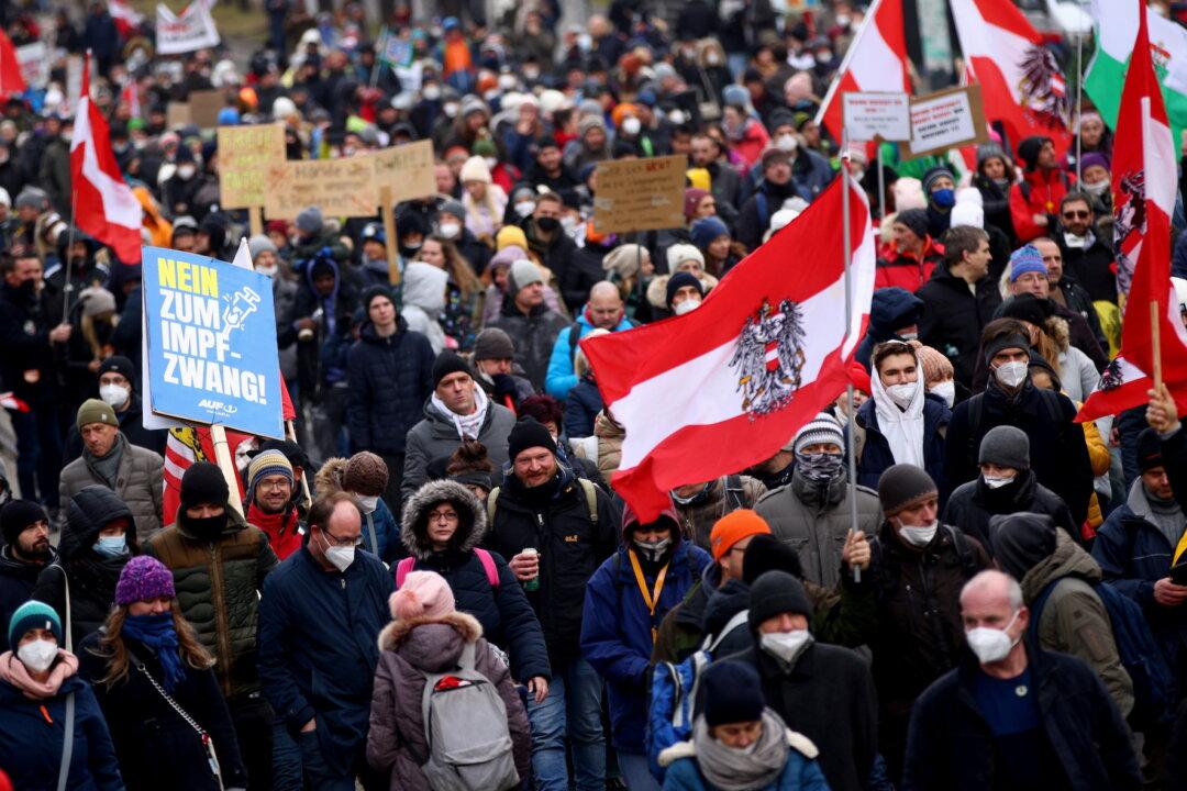 Austria’s Lower Parliament Votes to Mandate COVID-19 Vaccines for All Adults