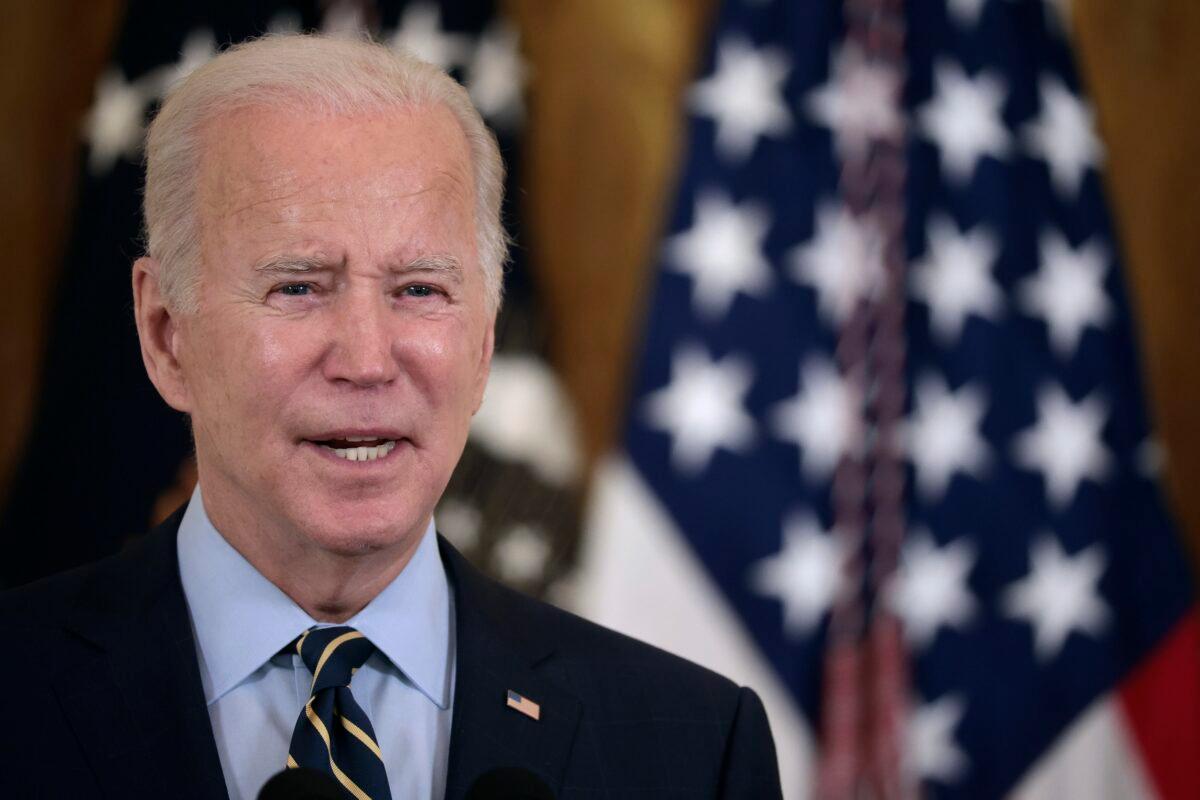 President Joe Biden speaks in Washington on Dec. 6, 2021. (Chip Somodevilla/Getty Images)