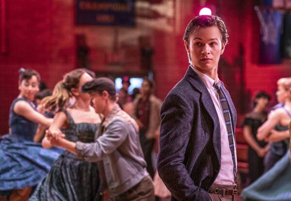 Tony (Ansel Elgort) at the dance, where he meets Maria, in "West Side Story." (Twentieth Century Studios)