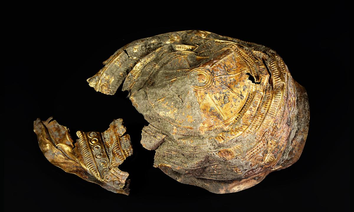 Researchers Unearth Prehistoric Golden Ritual Bowl With Sun Motif Dating From 1000 BC
