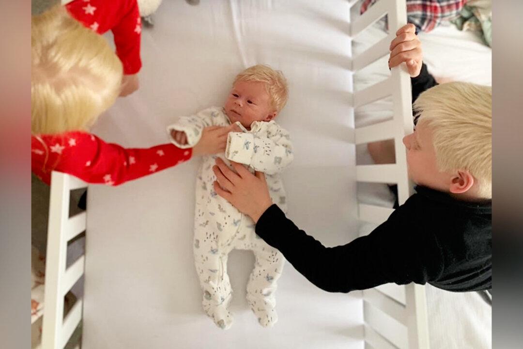 Baby Born With a Mop of Pure White ‘Snow-Like’ Hair Follows in Footsteps of His Siblings