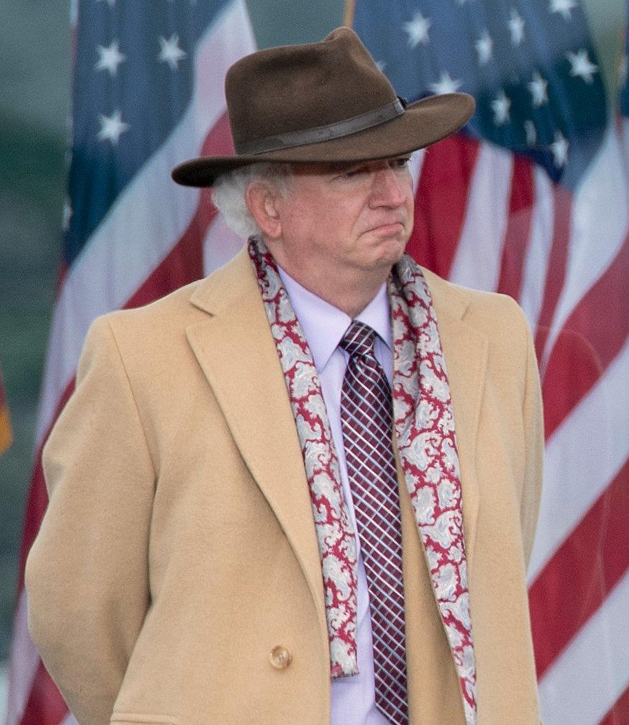Professor John Eastman at the Ellipse, near the White House, on Jan. 6, 2021. (Brendan Smialowski/AFP via Getty Images)