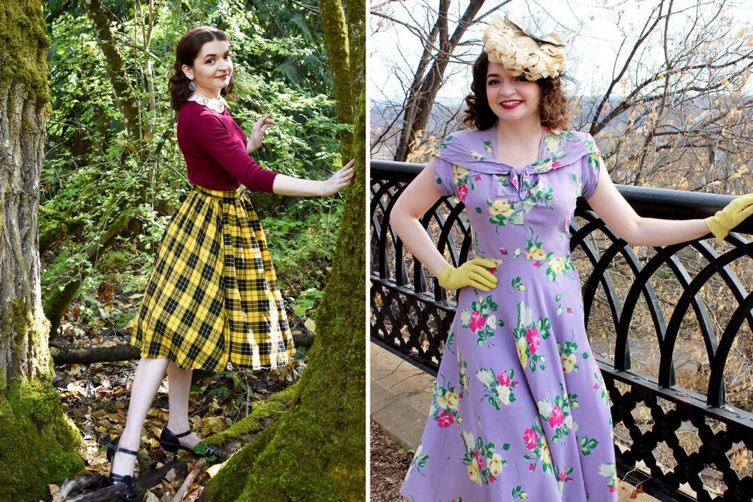Woman Becomes 1950’s Vintage Fashionista by Buying Economical Dresses at Thrift Shops