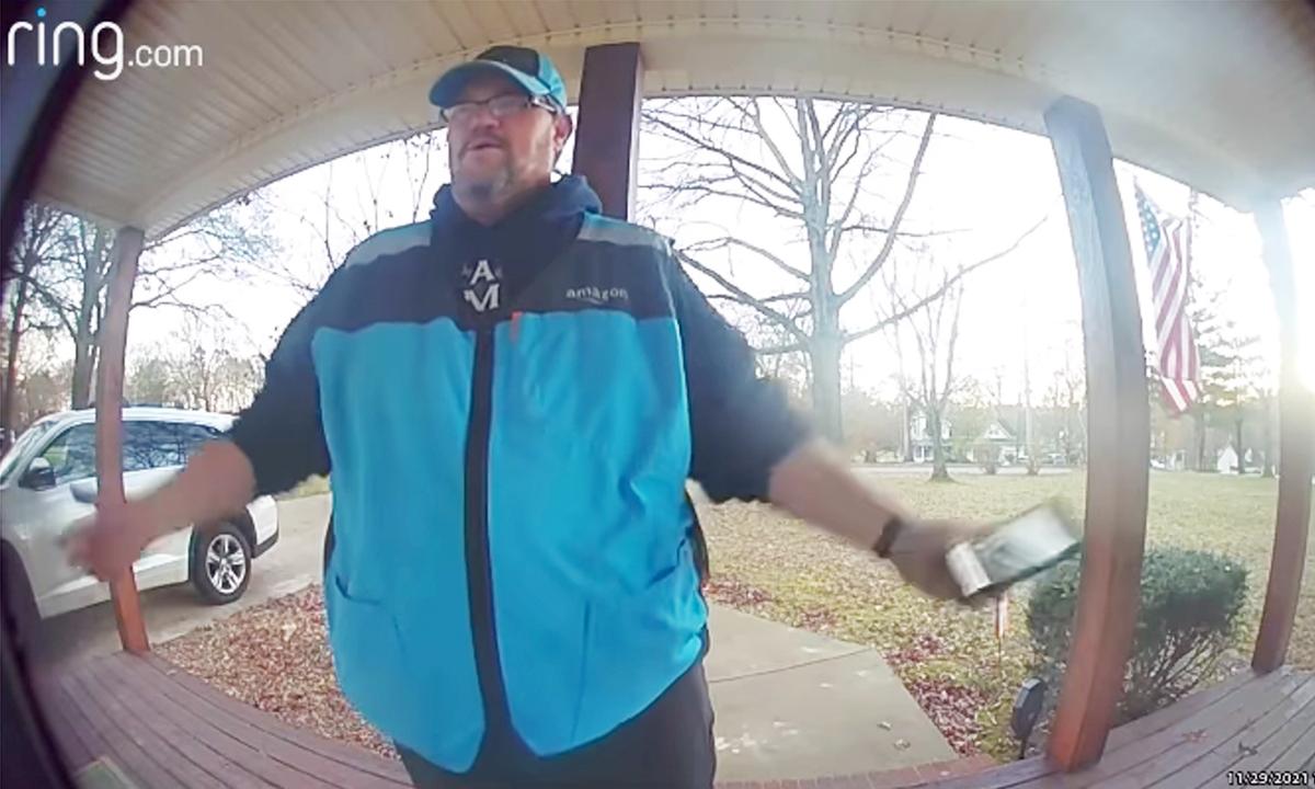 Woman Brought to Tears by Amazon Driver’s Reaction to Surprise ‘Thank You’ Gift at Doorstep