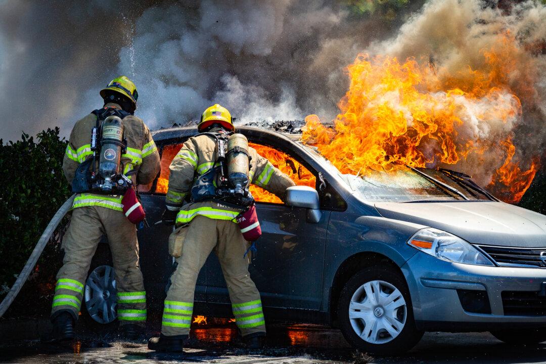 Motorist Killed in Single-Vehicle, Fiery Crash in Irvine
