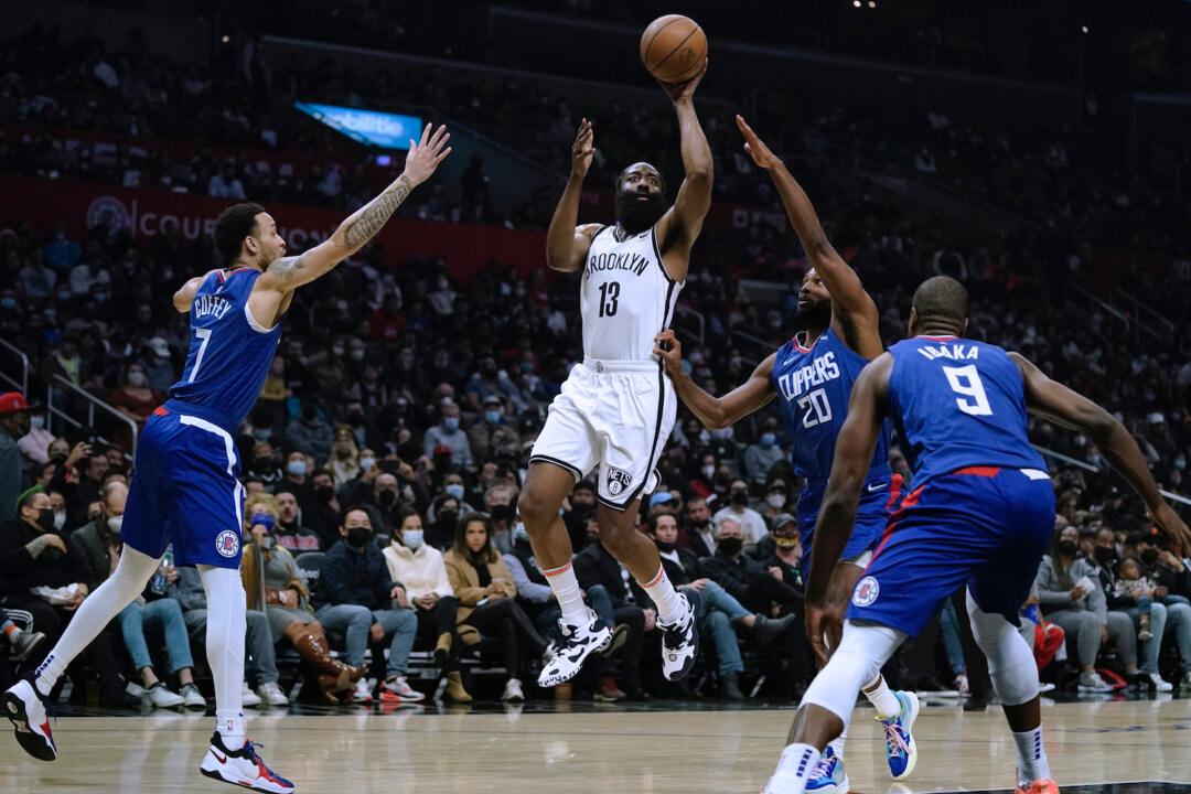 Harden Scores 39, Nets Beat Clippers 124–108 for LA Sweep