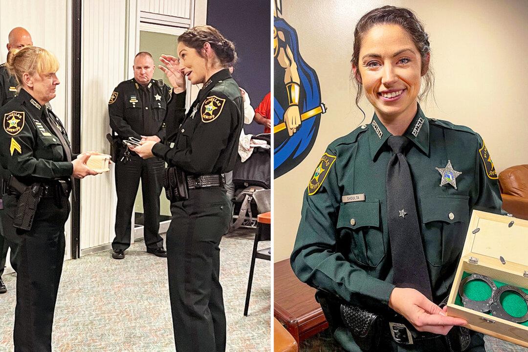 Police Academy Graduate Sheds Tears at Special Gift From Late Deputy Dad Given by Colleagues