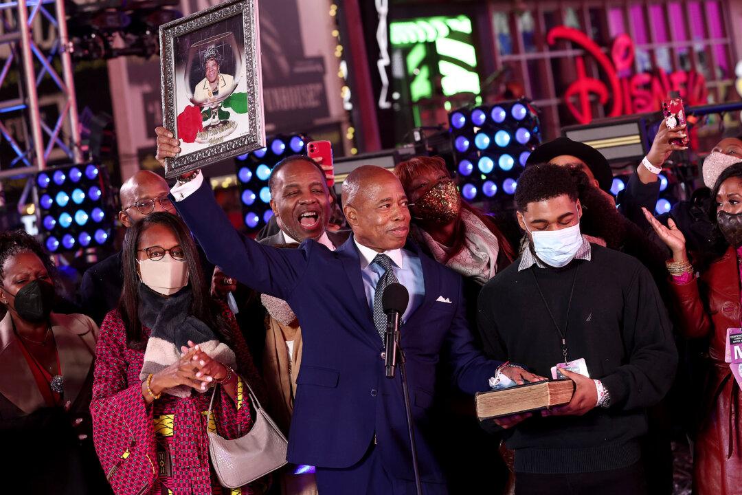 Eric Adams Sworn in as New York City Mayor, Succeeding de Blasio