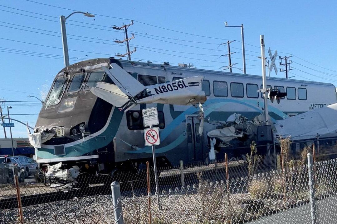 Plane Hit by Train After Crashing on Train Tracks in California