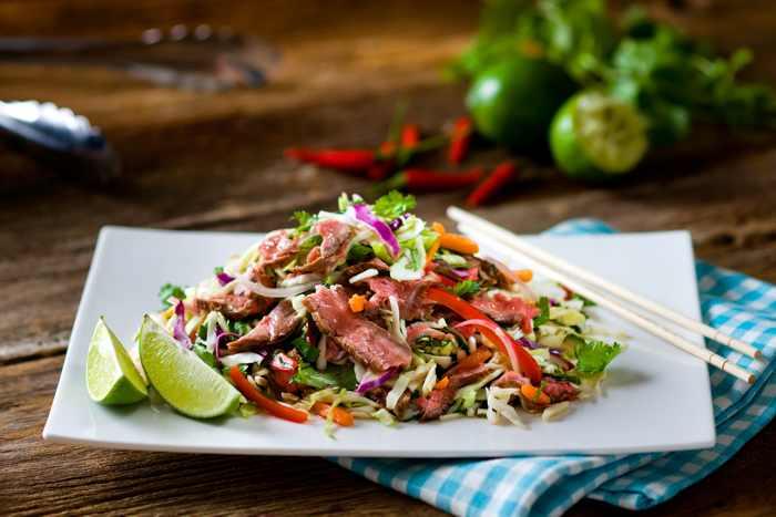 This Sweet and Salty Steak Salad Is Packed With Flavor